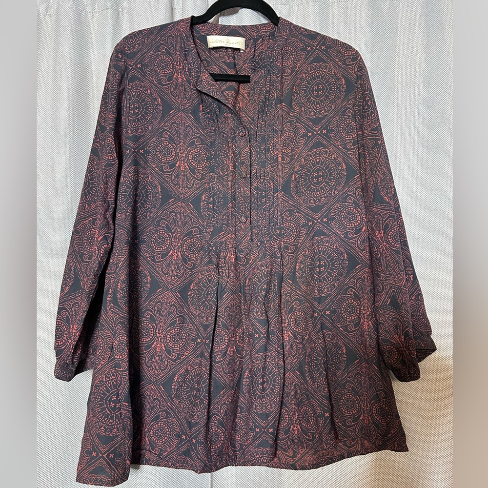 Natalie Martin long sleeve tunic blouse